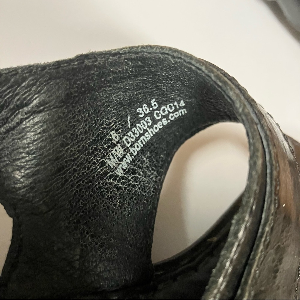 Born Black Leather Thong Sandals (6 US, 36.5) - Picture 4 of 8